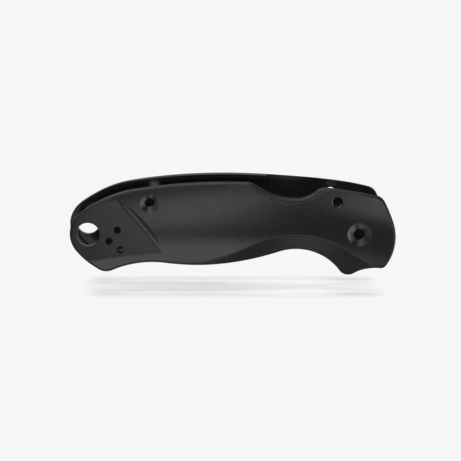 Flytanium Lotus Black Titanium Scales For Spyderco Para 3 Knife FLY-1013BK - Image 2