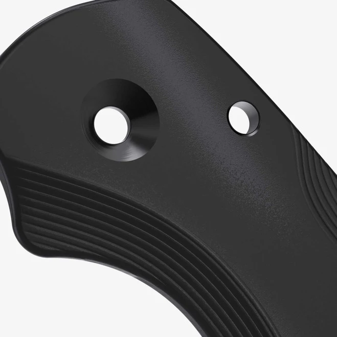 Flytanium Lotus Black Titanium Scales For Spyderco Para 3 Knife FLY-1013BK - Image 3