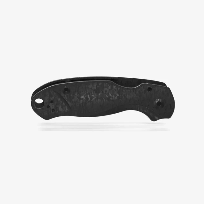 Flytanium Lotus Shredded Carbon Fiber Scales For Spyderco Para 3 Knife FLY-1018 - Image 2