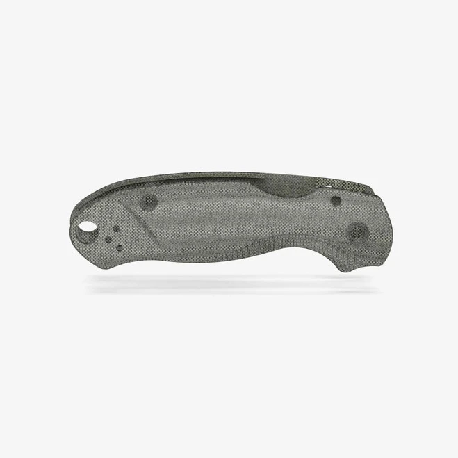 Flytanium Lotus Green Canvas Micarta Scales For Spyderco Para 3 Knife FLY-1019GC - Image 2