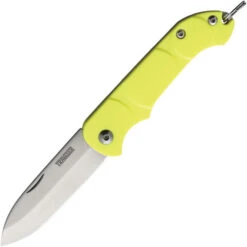 Ontario Traveler Folding Knife Yellow Polymer Plastic Handle Plain Edge ON8901YLW