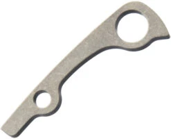 Flytanium Stonewash Titanium Backspacer For Spyderco Paramilitary 2 FLY070