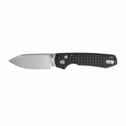 WMK Exclusive Vosteed Raccoon Button Lock Pocket Knife Black Micarta Frag Pattern Handle 14C28N Plain Edge RC3SVM13