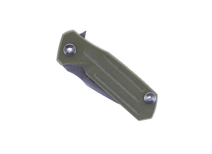 WMK Exclusive Real Steel 3605F Control Flipper Green G10 & Stainless Handle D2 Blade 7213 - Image 3