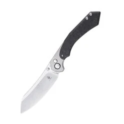 Kizer Clairvoyant Button Lock Folding Knife Titanium/Black Carbon Fiber Handle S35VN Plain Edge Ki4626A1