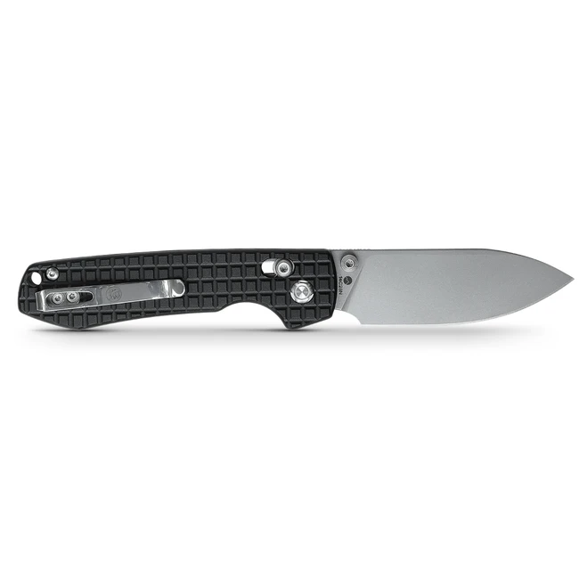 WMK Exclusive Vosteed Raccoon Crossbar Lock Folding Knife Black Aluminum Frag Handle 14C28N RCCWA3 - Image 2