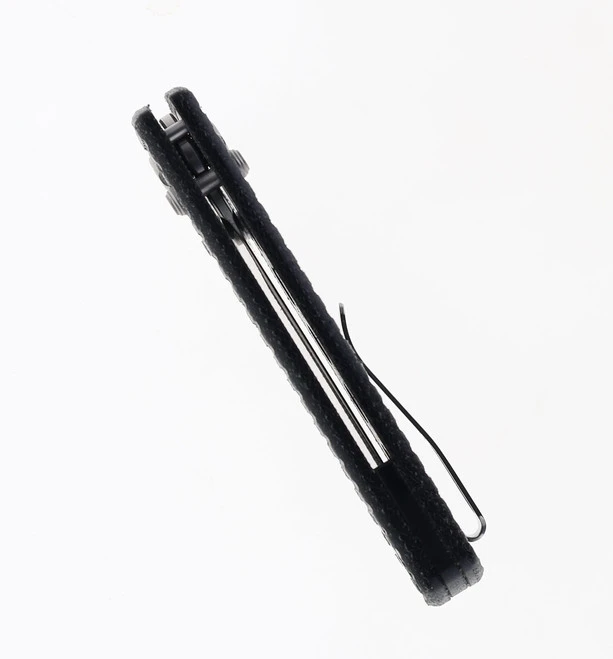 WMK Exclusive Vosteed Raccoon Crossbar Lock Folding Knife Black Micarta Frag Handle 14C28N Plain Edge Satin Finish RCCWM1 - Image 5