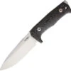 Lion Steel T5 Fixed Blade Knife Black Micarta Handle Niolox Plain Edge T5MI