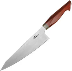 Xin Cutlery Chef Kitchen Knife White Buffalo Horn/Rosewood Handle 14C28N Plain Edge XC118